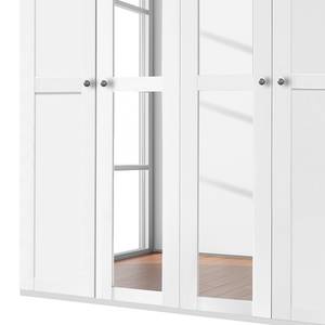 Armoire à portes battantes Oxford Blanc alpin / Imitation planche de chêne - Largeur : 180 cm