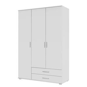 Armoire à portes pivotantes Rasant Blanc alpin - Largeur : 127 cm - Sans portes miroir