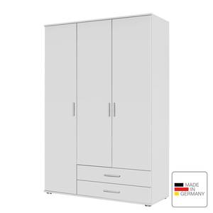 Drehtürenschrank Rasant Alpinweiß - Breite: 127 cm - Ohne Spiegeltür/-en