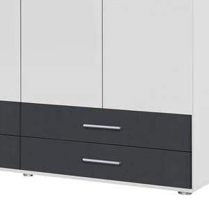 Armoire Rasant-Extra I portes battantes - Blanc alpin / Anthracite - Largeur : 168 cm - Sans portes miroir