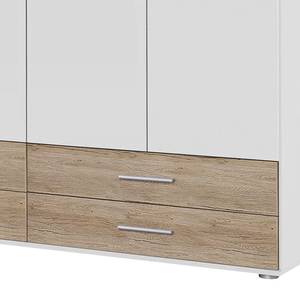 Draaideurkast Rasant-Extra I Alpinewit/San Remo eikenhouten look - Breedte: 127 cm - Zonder spiegeldeuren