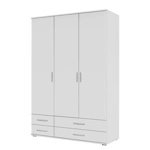 Armoire à portes pivotantes Rasant I Blanc alpin - Largeur : 127 cm - Sans portes miroir