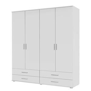 Armoire à portes pivotantes Rasant I Blanc alpin - Largeur : 168 cm - Sans portes miroir