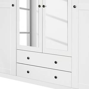 Armoire à portes pivotantes Rosenheim I Blanc alpin - 271 cm (6 portes) - Largeur : 181 cm