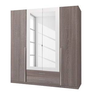 Drehtürenschrank Nuevo Montana Eiche Dekor/Alpinweiß - Schrankbreite: 135 cm - 3-türig