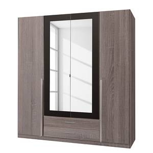 Drehtürenschrank Nuevo Montana Eiche Dekor/Lava - Schrankbreite: 135 cm - 3-türig