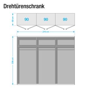 Draaideurkast SKØP 270 x 236 cm - Classic