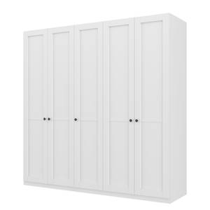 Armoire à portes battantes Skøp Blanc alpin - 225 x 222 cm - 5 portes - Classic