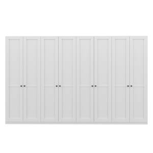 Armoire à portes battantes Skøp Blanc alpin - 360 x 222 cm - 8 portes - Confort