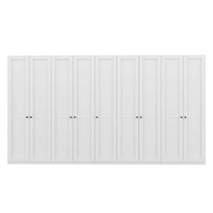 Armoire à portes battantes Skøp Blanc alpin - 405 x 222 cm - 9 portes - Premium