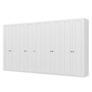 Drehtürenschrank SKØP Landhaus weiß - 405 x 222 cm - 9 Türen - Classic