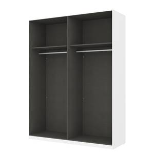 Kleiderschrank SKØP Alpinweiß/ Offen - 181 x 236 cm - 4 Türen - Basic