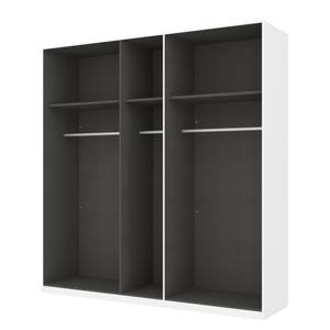 Kleiderschrank SKØP Alpinweiß/ Offen - 225 x 236 cm - 5 Türen - Comfort