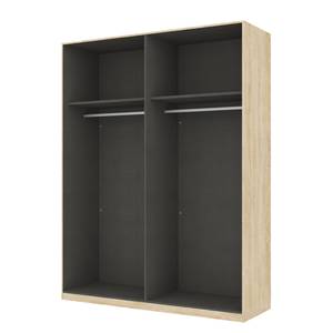 Kleiderschrank SKØP Eiche Sonoma Dekor/ Offen - 181 x 236 cm - 4 Türen - Premium