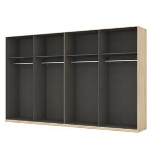 Kleiderschrank SKØP Eiche Sonoma Dekor/ Offen - 360 x 222 cm - 8 Türen - Comfort