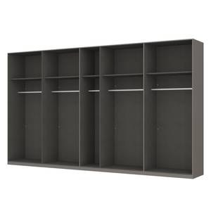 Kleiderschrank SKØP Graphit/ Offen - 405 x 236 cm - 9 Türen - Classic