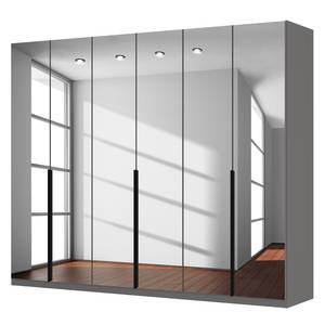 Armoire à portes battantes Skøp Miroir gris - 270 x 222 cm - 6 portes - Classic