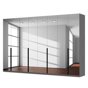 Draaideurkast Skøp donker spiegelglas - 360 x 236 cm - 8 deuren - Premium