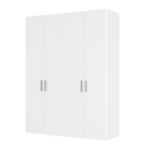 Armoire à portes battantes Skøp I Blanc alpin - 181 x 236 cm - 4 portes - Classic