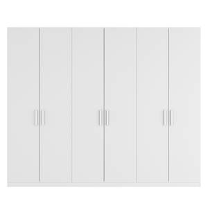 Armoire à portes battantes Skøp I Blanc alpin - 270 x 222 cm - 6 portes - Premium