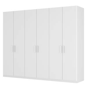 Armoire à portes battantes Skøp I Blanc alpin - 270 x 222 cm - 6 portes - Premium