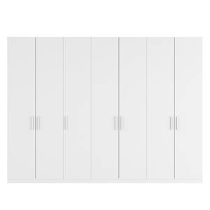 Armoire à portes battantes Skøp I Blanc alpin - 315 x 236 cm - 7 portes - Confort