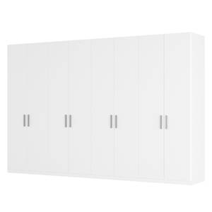 Drehtürenschrank SKØP I Alpinweiß - 360 x 236 cm - 8 Türen - Comfort