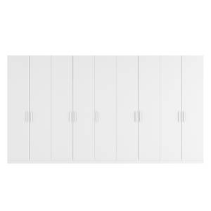 Drehtürenschrank SKØP I Alpinweiß - 405 x 222 cm - 9 Türen - Comfort