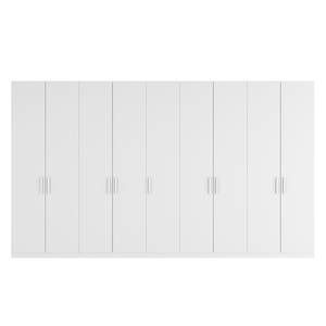 Armoire à portes battantes Skøp I Blanc alpin - 405 x 236 cm - 9 portes - Confort