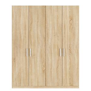 Drehtürenschrank SKØP I Eiche Sonoma Dekor - 181 x 222 cm - 4 Türen - Basic