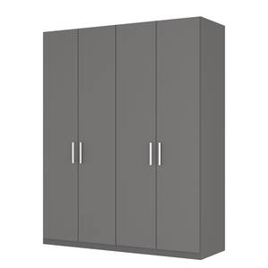 Armoire à portes battantes Skøp I Graphite - 181 x 222 cm - 4 portes - Basic