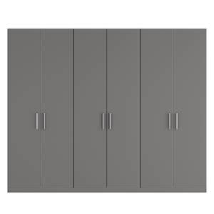 Drehtürenschrank SKØP I Graphit - 270 x 222 cm - 6 Türen - Basic