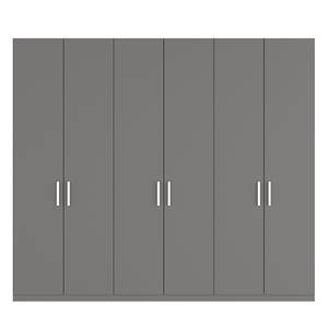 Drehtürenschrank SKØP I Graphit - 270 x 236 cm - 6 Türen - Classic