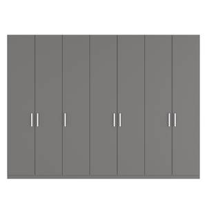 Armoire à portes battantes Skøp I Graphite - 315 x 236 cm - 7 portes - Basic