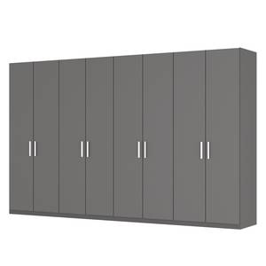 Drehtürenschrank SKØP I Graphit - 360 x 222 cm - 8 Türen - Premium