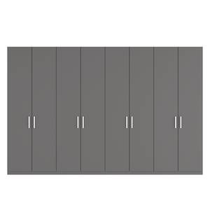 Armoire à portes battantes Skøp I Graphite - 360 x 236 cm - 8 portes - Basic