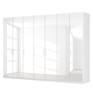 Drehtürenschrank SKØP I Hochglanz Weiß - 315 x 222 cm - 7 Türen - Comfort