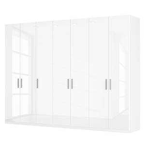 Drehtürenschrank SKØP I Hochglanz Weiß - 315 x 236 cm - 7 Türen - Basic