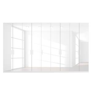 Drehtürenschrank SKØP I Hochglanz Weiß - 405 x 236 cm - 9 Türen - Basic