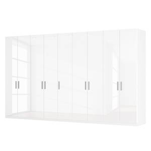 Drehtürenschrank SKØP I Hochglanz Weiß - 405 x 236 cm - 9 Türen - Classic