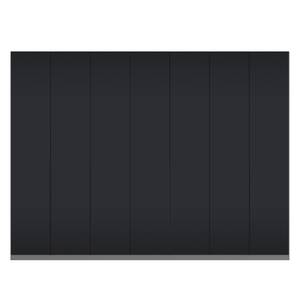 Armoire à portes battantes Skøp I Verre mat noir - 315 x 236 cm - 7 portes - Basic