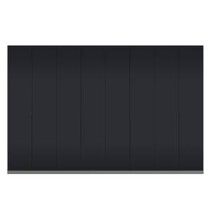Armoire à portes battantes Skøp I Verre mat noir - 360 x 236 cm - 8 portes - Basic