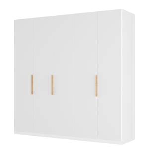 Draaideurkast Skøp I wit matglas - 225 x 236 cm - 5 deuren - Premium