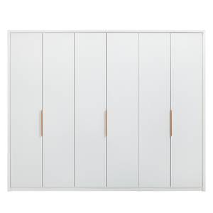 Drehtürenschrank SKØP I Mattglas Weiß - 270 x 222 cm - 6 Türen - Comfort