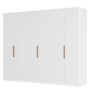 Armoire à portes battantes Skøp I Verre mat blanc - 270 x 236 cm - 6 portes - Classic