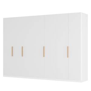 Armoire à portes battantes Skøp I Verre mat blanc - 315 x 236 cm - 7 portes - Premium