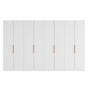 Armoire à portes battantes Skøp I Verre mat blanc - 360 x 222 cm - 8 portes - Basic