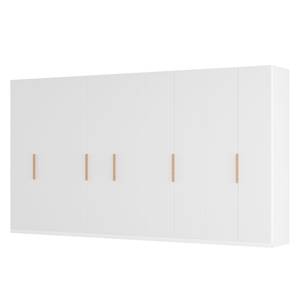 Drehtürenschrank SKØP I Mattglas Weiß - 405 x 222 cm - 9 Türen - Premium