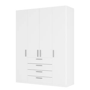 Armoire à portes battantes Skøp II Blanc alpin - 181 x 236 cm - 4 portes - Premium