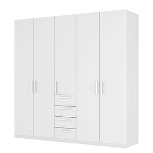 Armoire à portes battantes Skøp II Blanc alpin - 225 x 222 cm - 5 portes - Premium